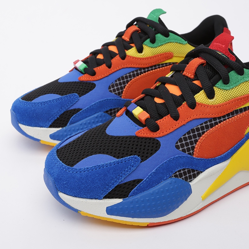 мужские разноцветные кроссовки PUMA RS-X3 Rubiks 37342801 - цена, описание, фото 6