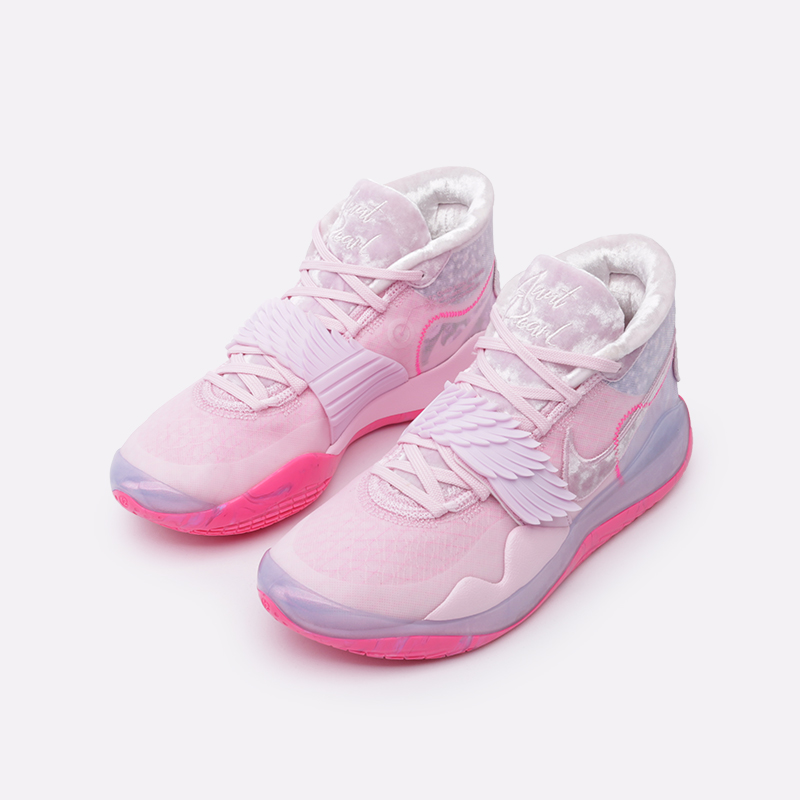 мужские розовые баскетбольные кроссовки Nike Zoom KD12 XMAS CT2740-900 - цена, описание, фото 4