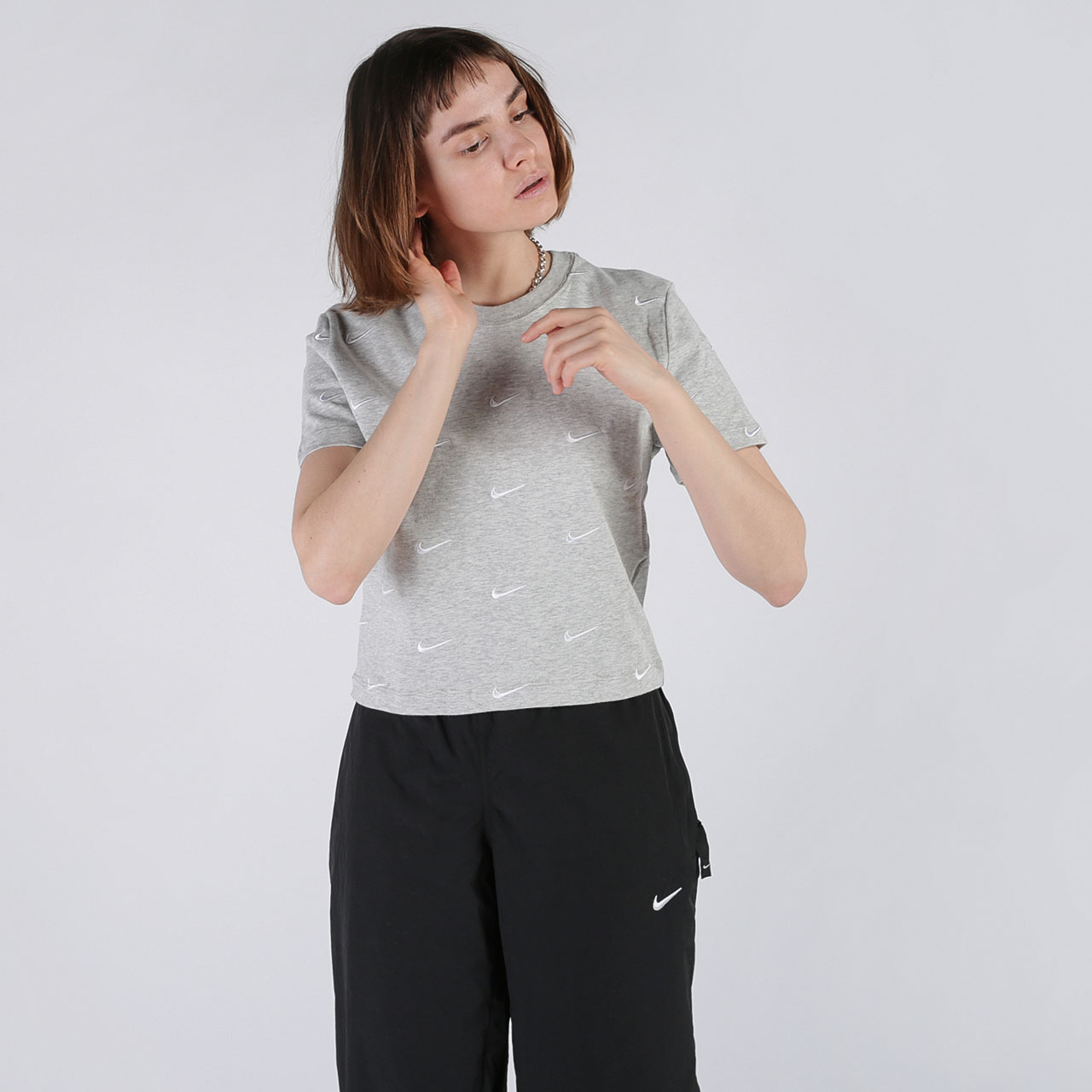 

Футболка Nike, Серый, Swoosh Logo T-Shirt