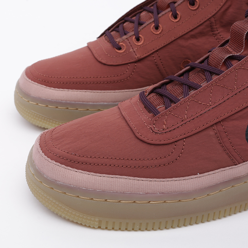 женские бордовые кроссовки Nike WMNS Air Force 1 Shell BQ6096-200 - цена, описание, фото 6