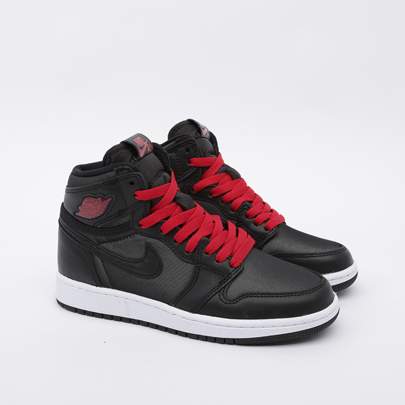 женские черные кроссовки Jordan 1 Retro High OG GS 575441-060 - цена, описание, фото 2