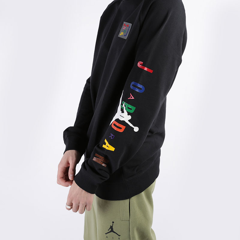 

Толстовка Jordan, Чёрный, Sport DNA Fleece Crew