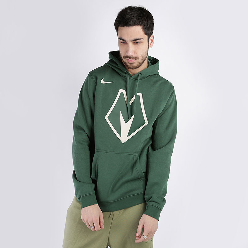 

Толстовка Nike, Зелёный, Bucks City Edition Logo NBA Hoodie