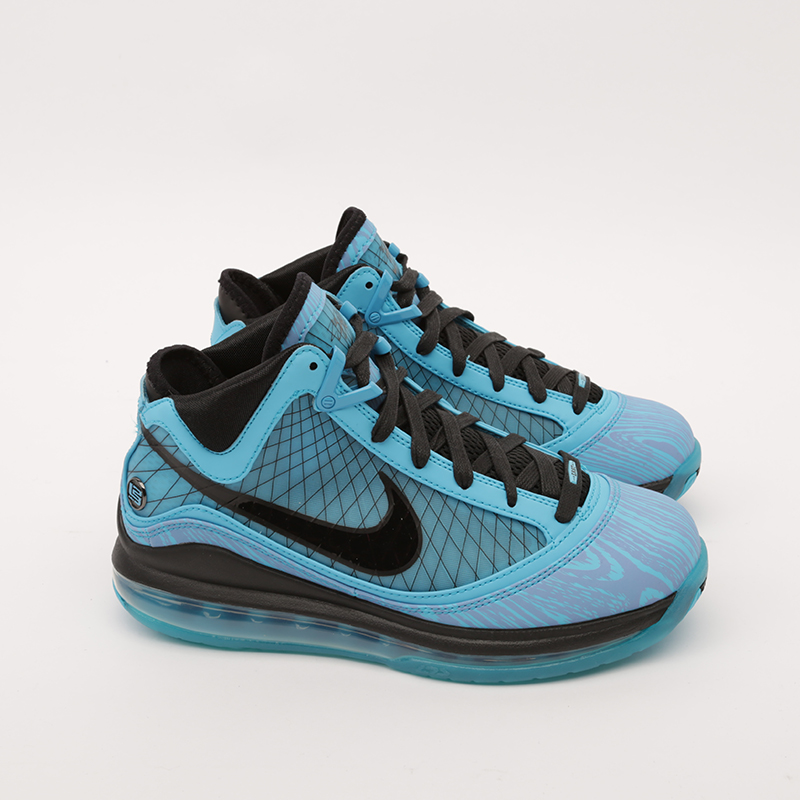  голубые баскетбольные кроссовки Nike Lebron VII QS CU5646-400 - цена, описание, фото 2