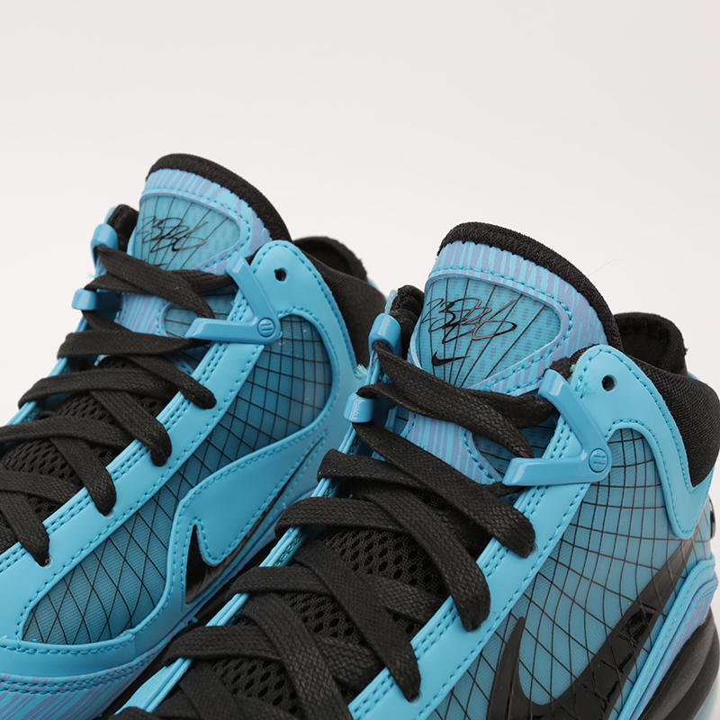  голубые баскетбольные кроссовки Nike Lebron VII QS CU5646-400 - цена, описание, фото 5