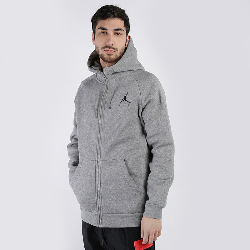 

Толстовка Jordan, Серый, Jumpman Fleece Full-Zip Hoodie