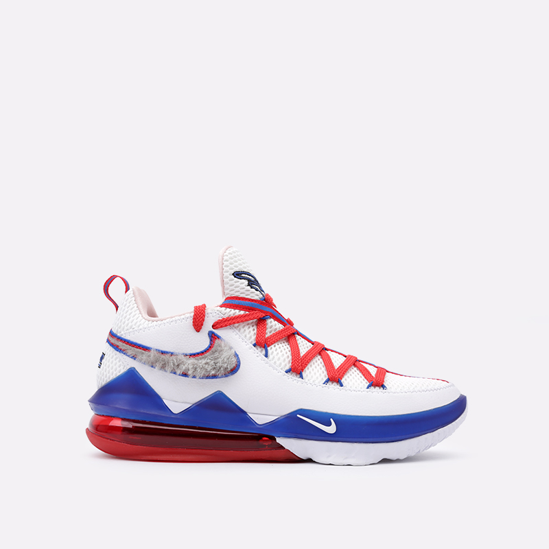 мужские белые баскетбольные кроссовки Nike Lebron XVII Low CD5007-100 - цена, описание, фото 1