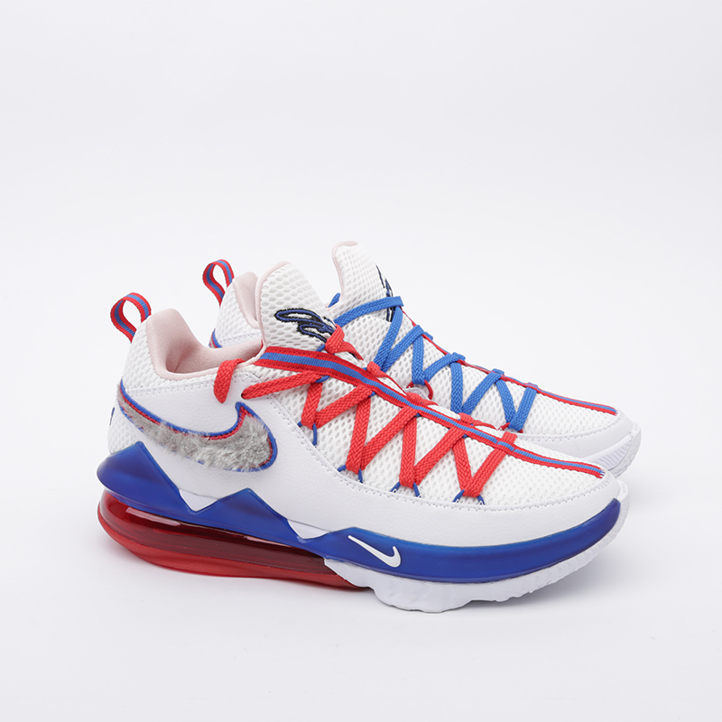 мужские белые баскетбольные кроссовки Nike Lebron XVII Low CD5007-100 - цена, описание, фото 3