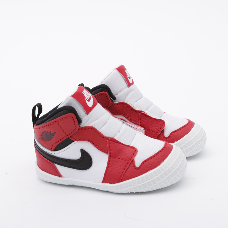 детские красные кроссовки Jordan 1 Crib Bootie AT3745-163 - цена, описание, фото 3
