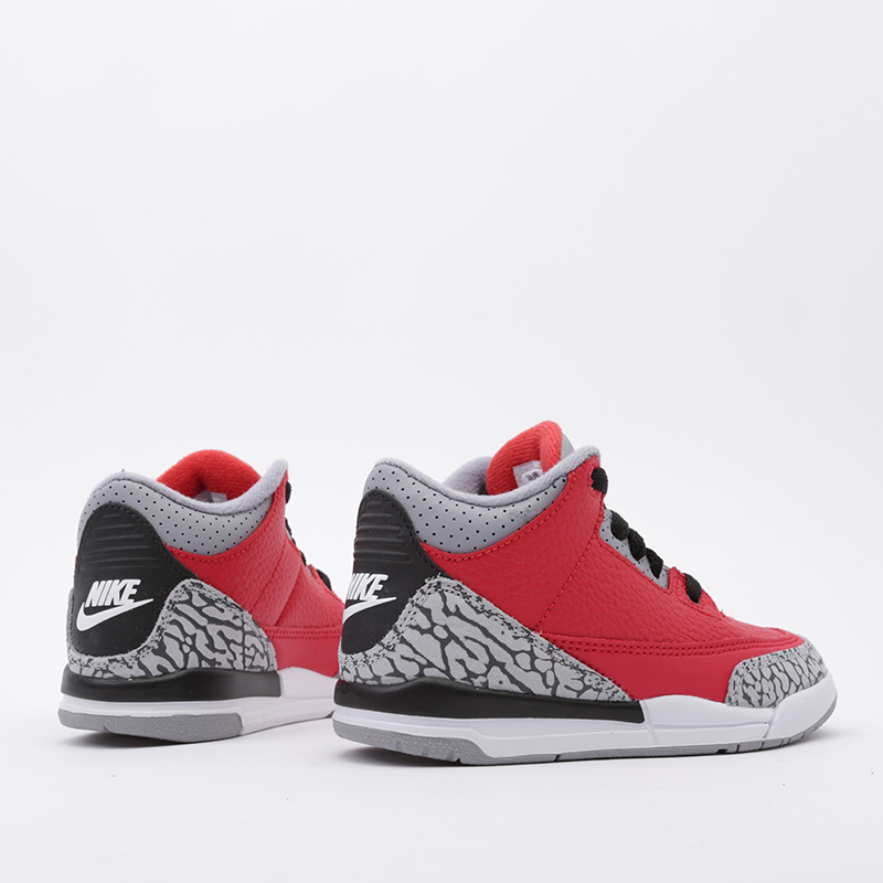 детские красные кроссовки Jordan 3 Retro SE (PS) CQ0487-600 - цена, описание, фото 4