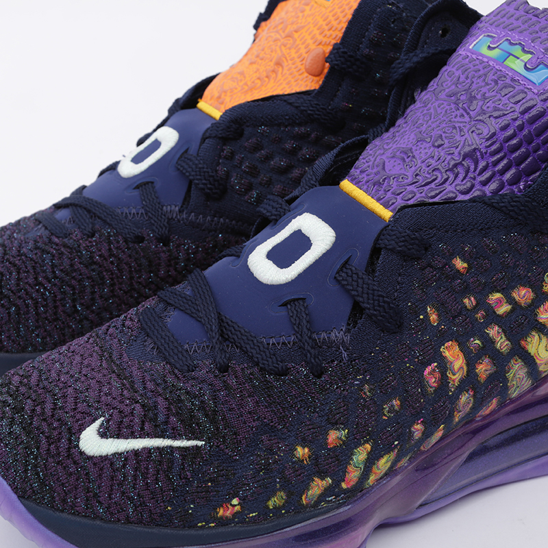 мужские фиолетовые баскетбольные кроссовки Nike Lebron XVII AS CD5050-400 - цена, описание, фото 6
