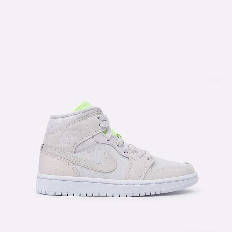 женские серые кроссовки Jordan WMNS 1 Mid CV3018-001 - цена, описание, фото 1