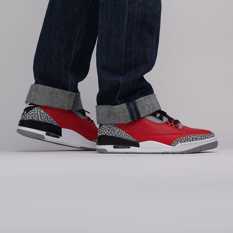 мужские красные кроссовки Jordan 3 Retro U CU2277-600 - цена, описание, фото 7