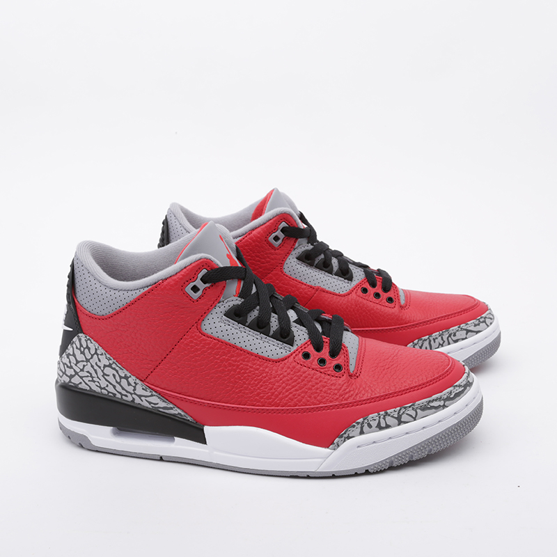 мужские красные кроссовки Jordan 3 Retro U CU2277-600 - цена, описание, фото 2