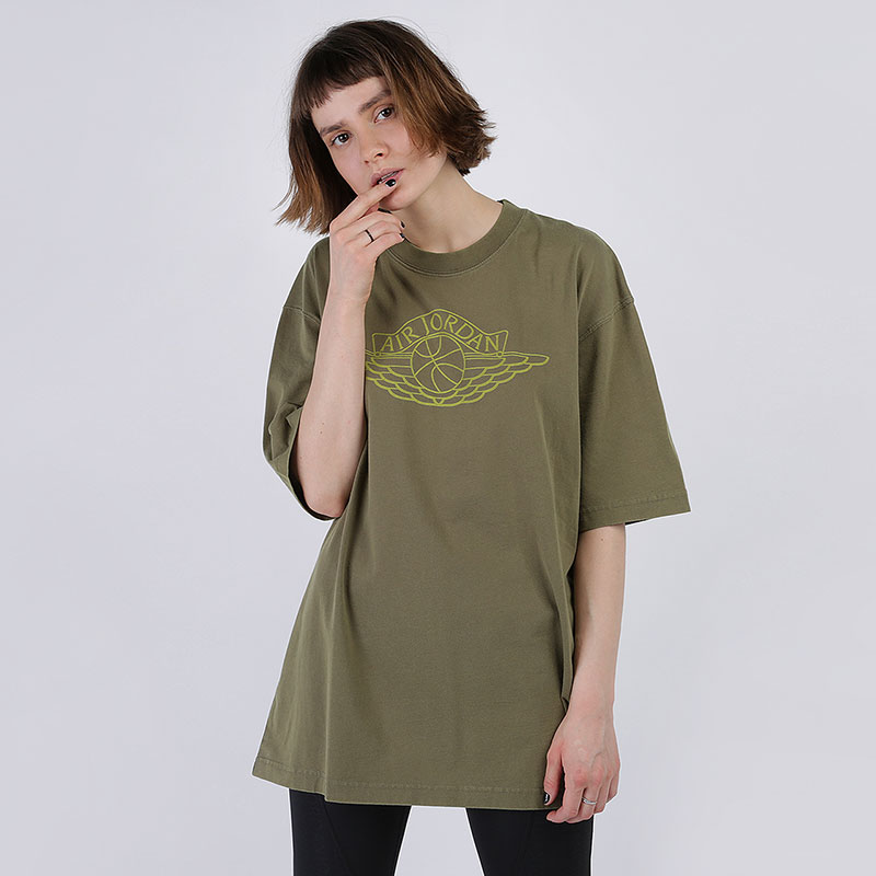 

Футболка Jordan, Зеленый, Oversize Tee
