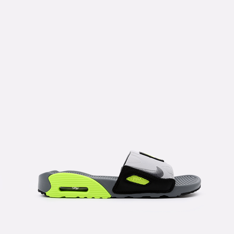 женские серые сланцы Nike WMNS Air Max 90 Slide CT5241-001 - цена, описание, фото 1