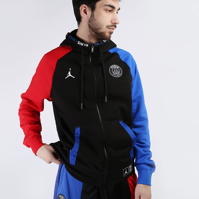 

Толстовка Jordan, Разноцветный, Paris Saint-Germain Fleece Full Zip