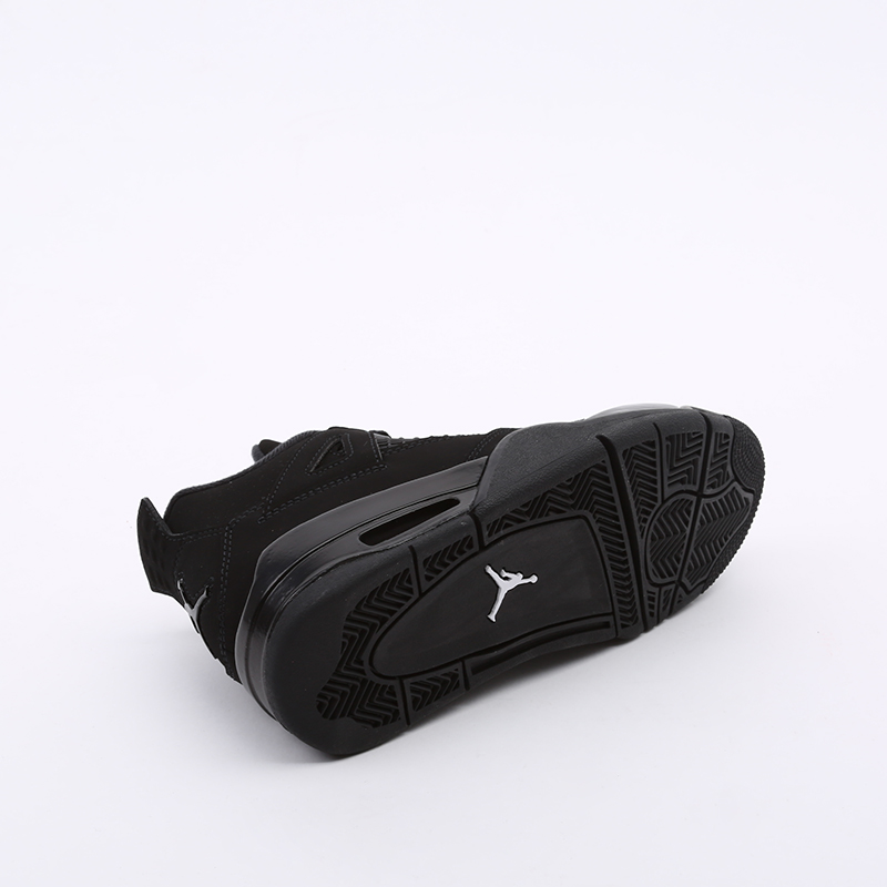 женские черные кроссовки Jordan 4 Retro (GS) 408452-010 - цена, описание, фото 4