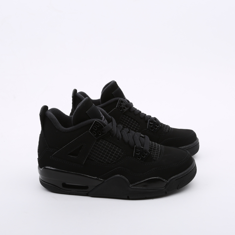 женские черные кроссовки Jordan 4 Retro (GS) 408452-010 - цена, описание, фото 2
