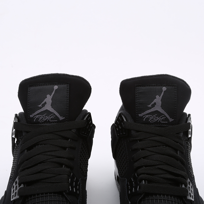 мужские черные кроссовки Jordan 4 Retro CU1110-010 - цена, описание, фото 4