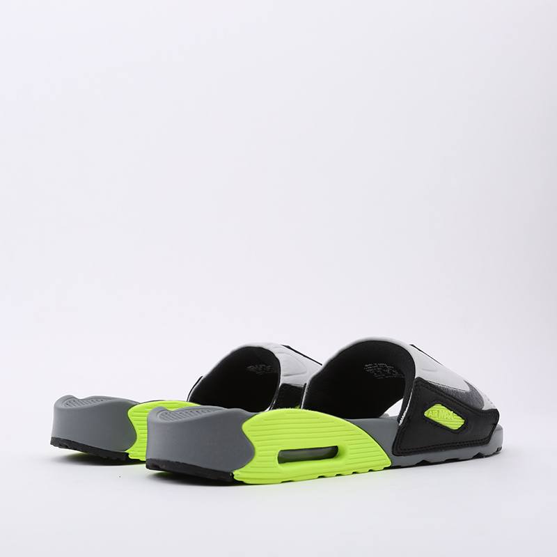 мужские серые сланцы Nike Air Max 90 Slide BQ4635-001 - цена, описание, фото 4