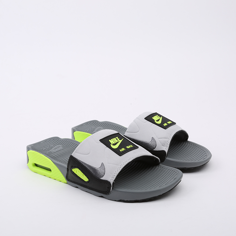 мужские серые сланцы Nike Air Max 90 Slide BQ4635-001 - цена, описание, фото 2