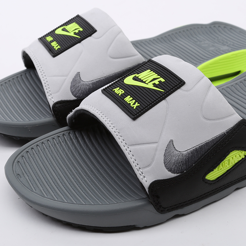 мужские серые сланцы Nike Air Max 90 Slide BQ4635-001 - цена, описание, фото 5