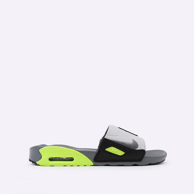 мужские серые сланцы Nike Air Max 90 Slide BQ4635-001 - цена, описание, фото 1