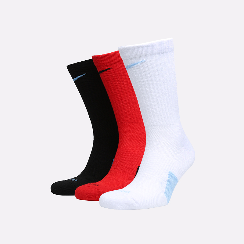 

Носки Nike, Чёрный;красный;белый, Elite Crew 3pr