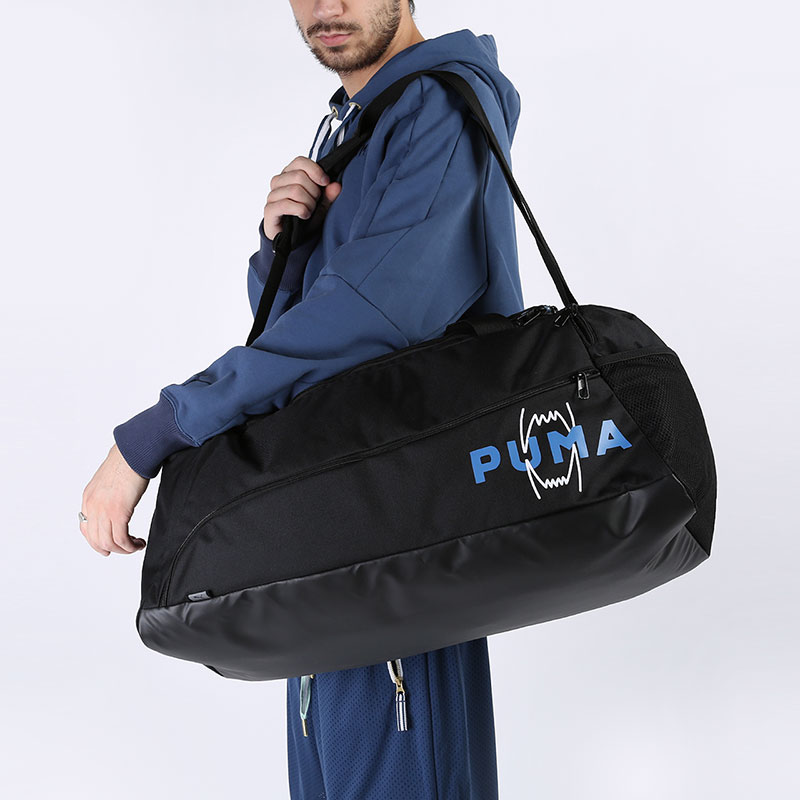  черная сумка PUMA Basketball Duffle Bag 7797601 - цена, описание, фото 1