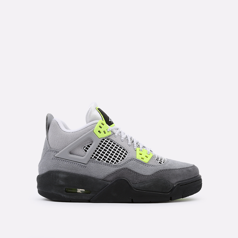 женские серые кроссовки Jordan 4 Retro SE (GS) CT5343-007 - цена, описание, фото 1