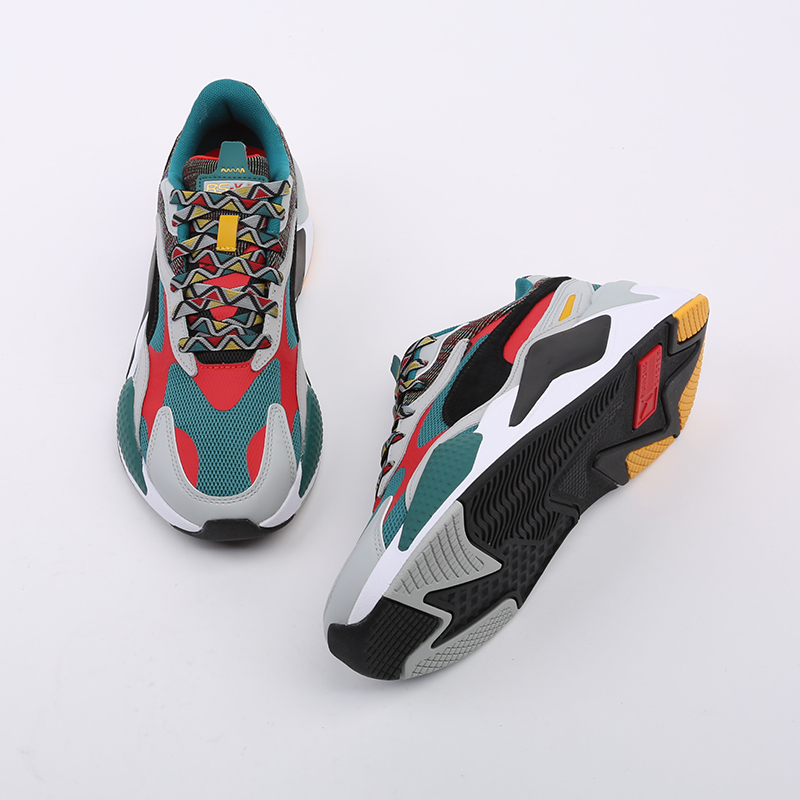 мужские разноцветные кроссовки PUMA RS-X3 Mix 37318302 - цена, описание, фото 4