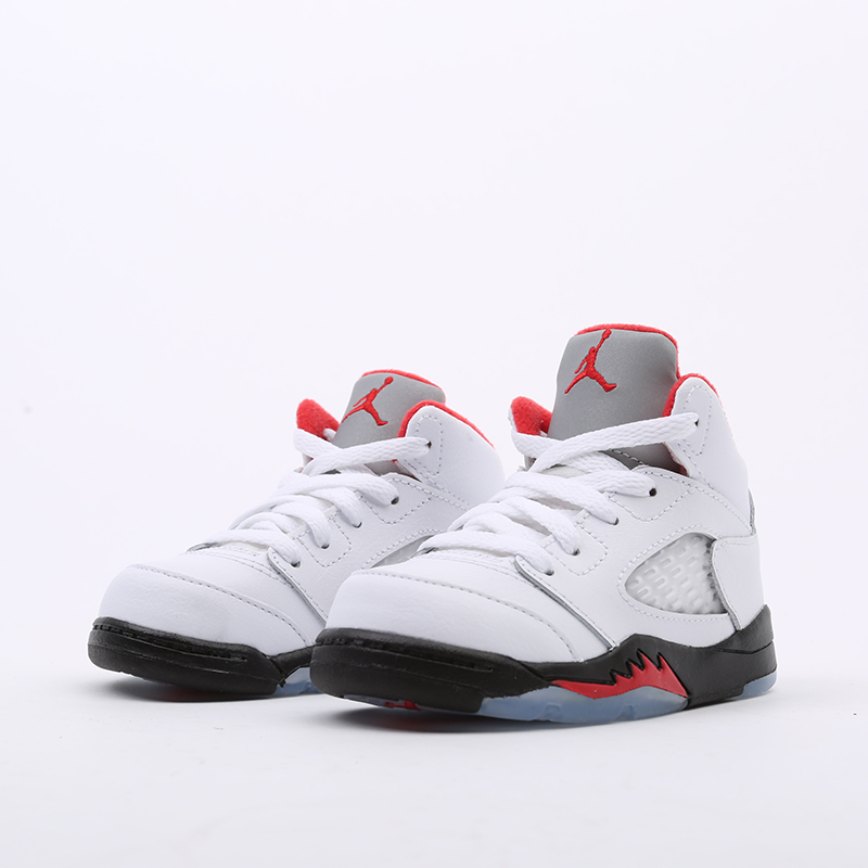 детские белые кроссовки Jordan 5 Retro (TD) 440890-102 - цена, описание, фото 5