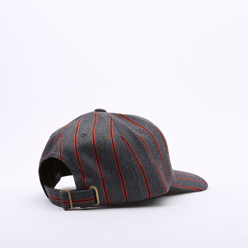  серая кепка Stussy Big Logo Striped Cap 131926-charcoal - цена, описание, фото 2