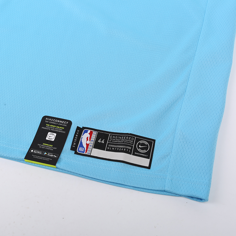 мужская голубая майка Nike City Edition Swingman Jersey AV4650-425 - цена, описание, фото 5
