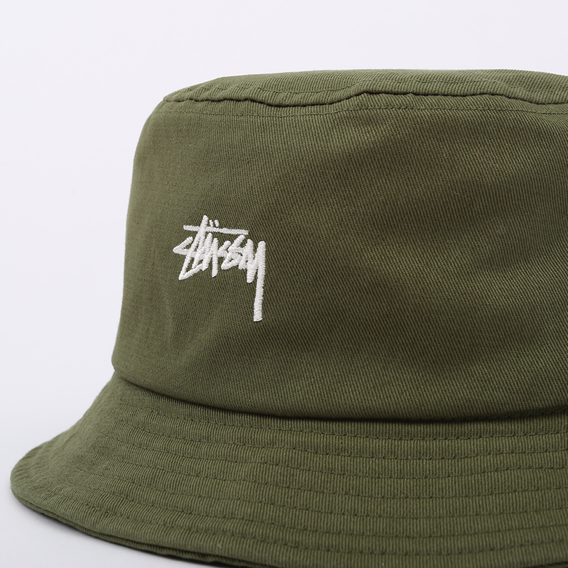  зеленая панама Stussy Bucket Hat 132974-olive - цена, описание, фото 2