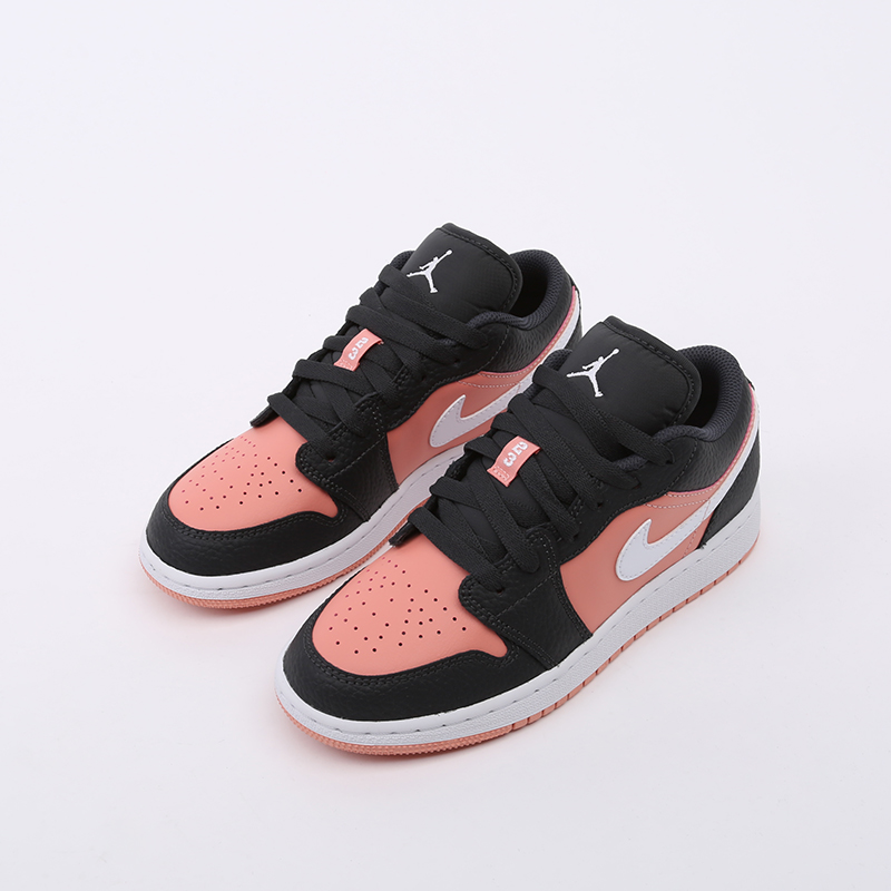 женские черные кроссовки Jordan 1 Low (GS) 554723-016 - цена, описание, фото 6