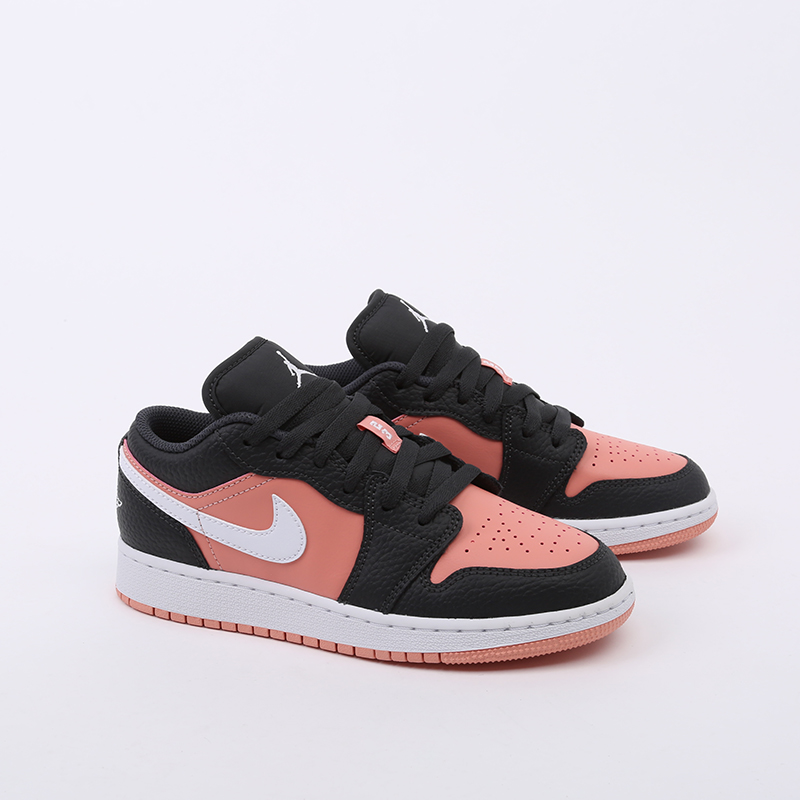 женские черные кроссовки Jordan 1 Low (GS) 554723-016 - цена, описание, фото 2