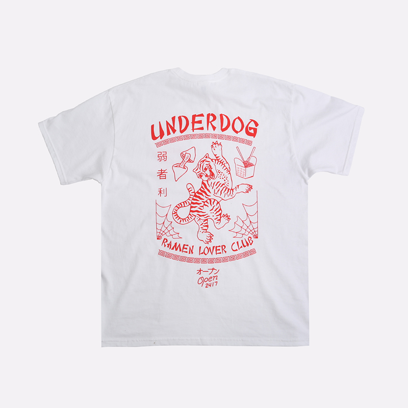 мужская белая футболка Underdog Ramen Ramen - цена, описание, фото 2