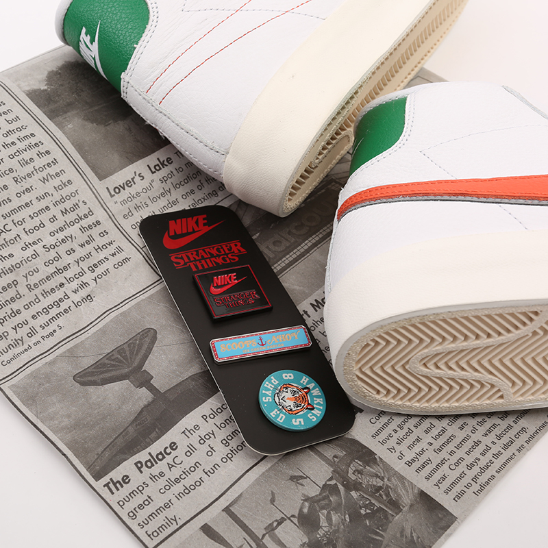  белые кроссовки Nike Blazer Mid QS HH CJ6101-100 - цена, описание, фото 5