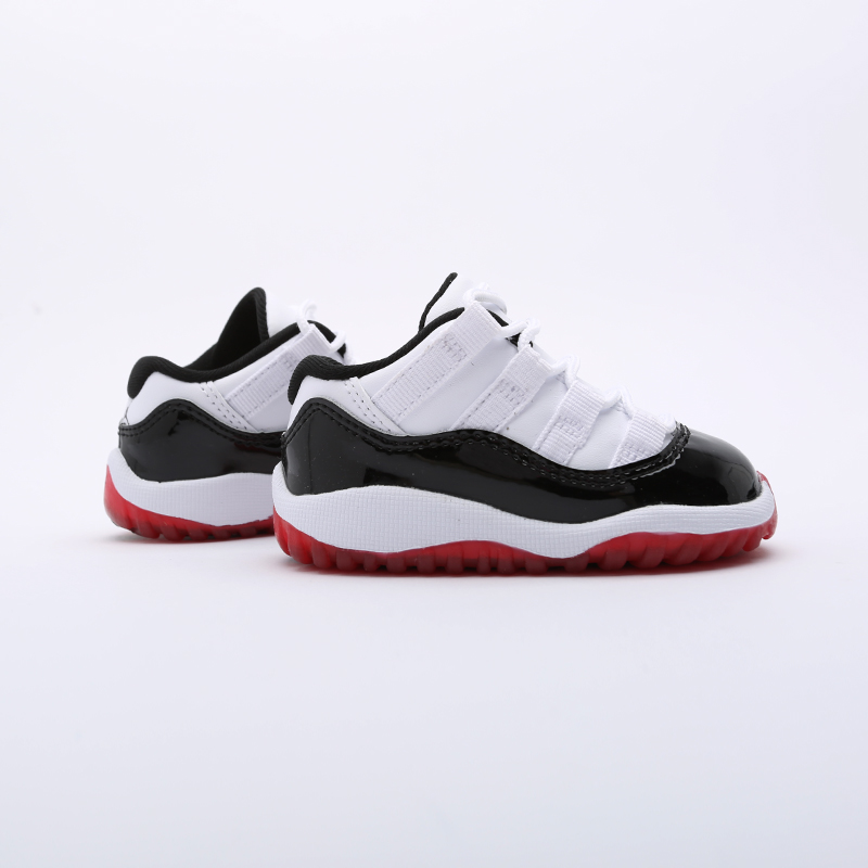 детские черные кроссовки Jordan 11 Retro Low (TD) 505836-160 - цена, описание, фото 2