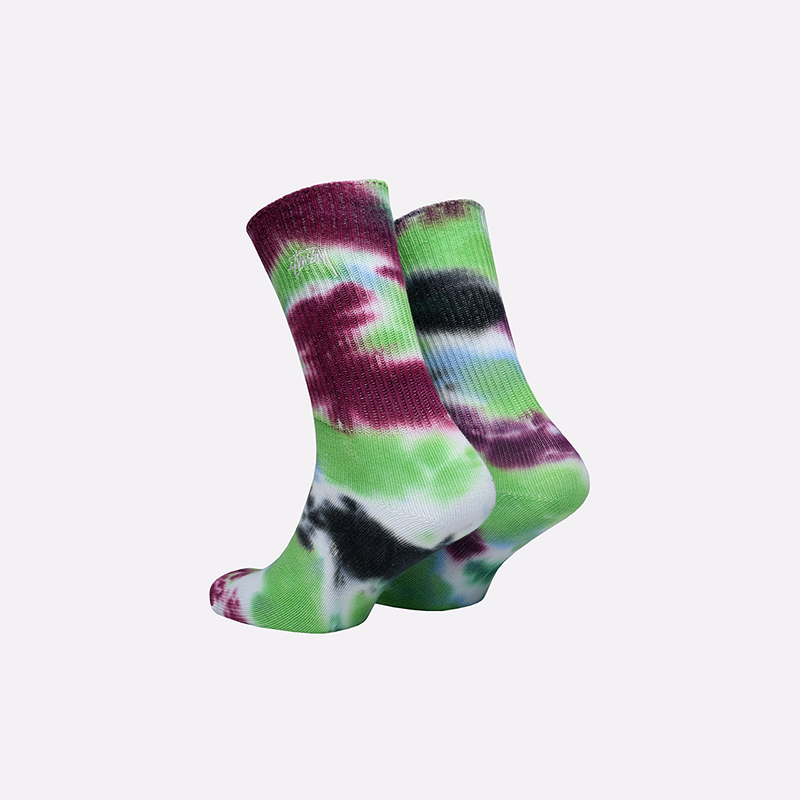 мужские разноцветные носки Stussy Tie DYE Socks 138661-blue - цена, описание, фото 2