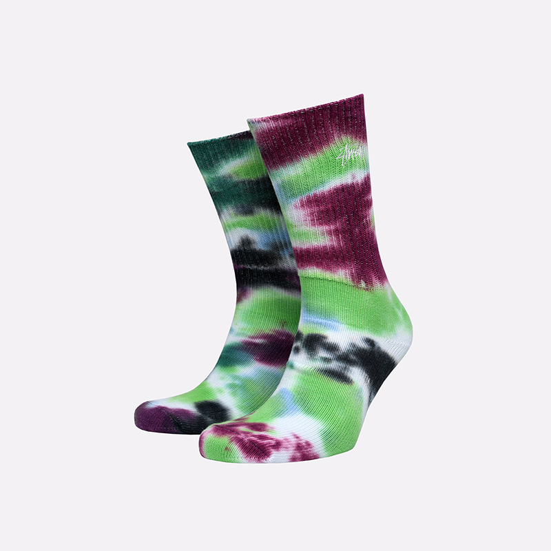 мужские разноцветные носки Stussy Tie DYE Socks 138661-blue - цена, описание, фото 1