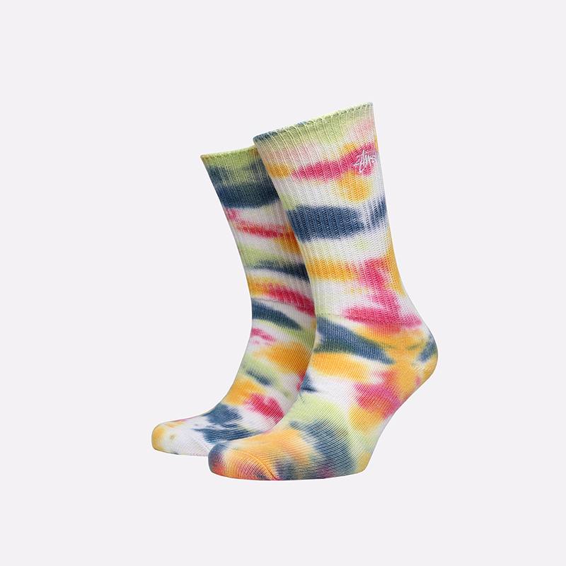 мужские разноцветные носки Stussy Tie DYE Socks 138661-pink - цена, описание, фото 1