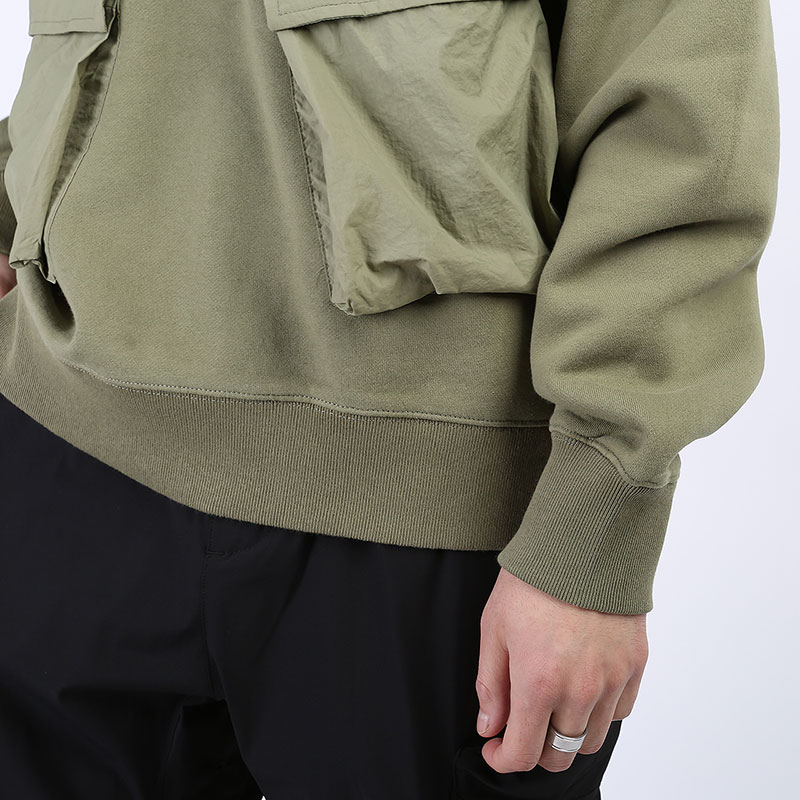 мужская зеленая толстовка Stussy Cargo Fleece Hood 218094-khaki - цена, описание, фото 3