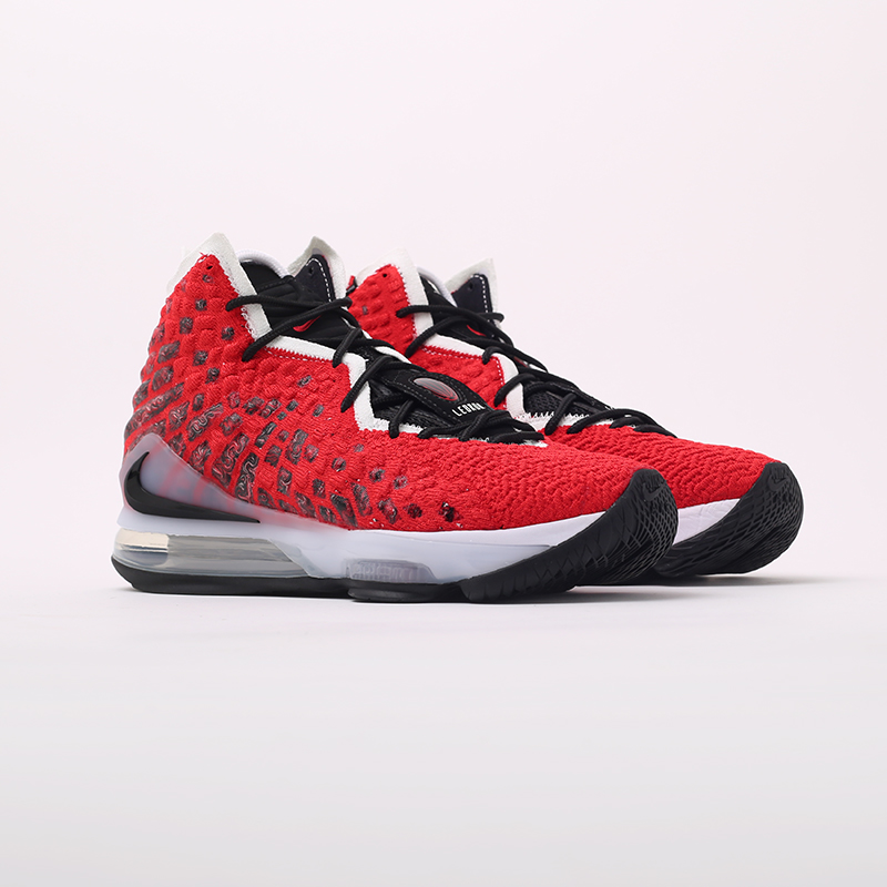  красные баскетбольные кроссовки Nike Lebron XVII BQ3177-601 - цена, описание, фото 3