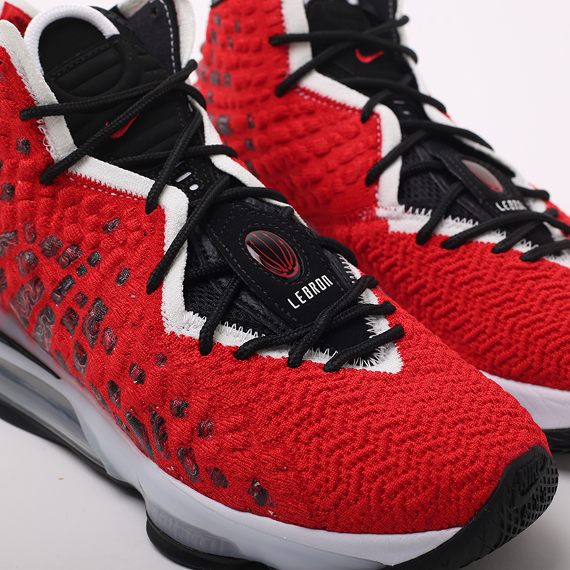  красные баскетбольные кроссовки Nike Lebron XVII BQ3177-601 - цена, описание, фото 7