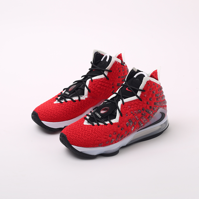  красные баскетбольные кроссовки Nike Lebron XVII BQ3177-601 - цена, описание, фото 5