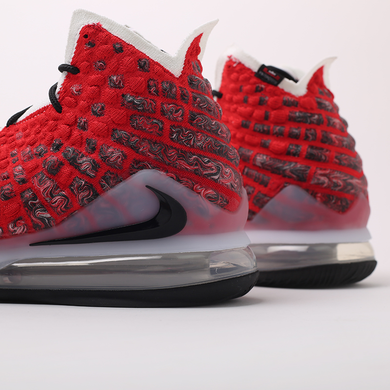  красные баскетбольные кроссовки Nike Lebron XVII BQ3177-601 - цена, описание, фото 6