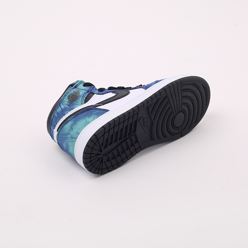 детские синие кроссовки Jordan 1 High OG (PS) CU0449-100 - цена, описание, фото 3